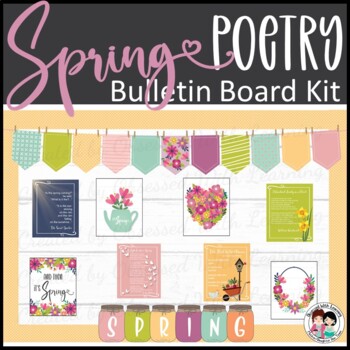 Preview of Spring Bulletin Board, Poetry, Poems