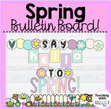 Spring Bulletin Board | Spring Bulletin Board with Writing