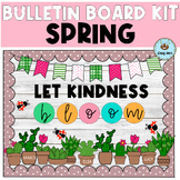Spring Bulletin Board/ Spring Door Decor/ Let kindness blo
