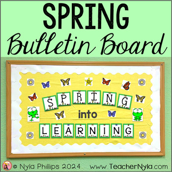 Preview of Spring Bulletin Board | Spring Into Learning