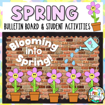 Preview of April Spring Bulletin Board with Student Activities