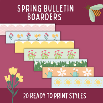 Preview of Spring Bulletin Boarders | Spring Bulletin Board