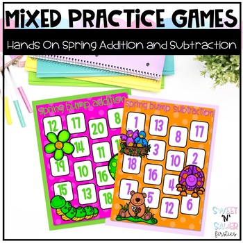 Preview of Spring Addition and Subtraction Bump Games