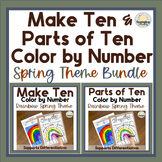 Spring Bundle Addition & Subtraction Within 10 Color-by-Co