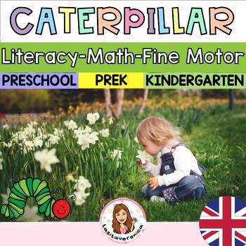 Preview of Spring Bundle. Caterpillar. Literacy. Math. Fine Motor. March. April.