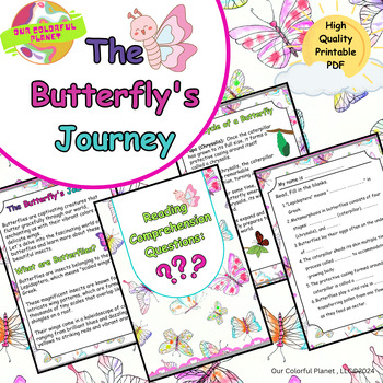 Preview of Spring Bundle Life Cycle of a Butterfly,Printable Activities,Reading, Flashcards