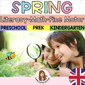 Preview of Spring Bundle. Literacy. Math. Fine Motor. English