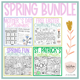 Spring Bundle | Spring Coloring & Mother's Day Printables