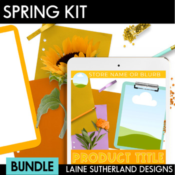 Preview of Spring Bundle | Styled Mockups & Product Preview Video Template for Canva