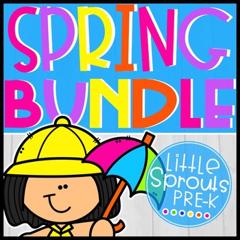 Preview of Spring Bundle | Spring Emergent Reader | Spring Math Craft | Spring Writing