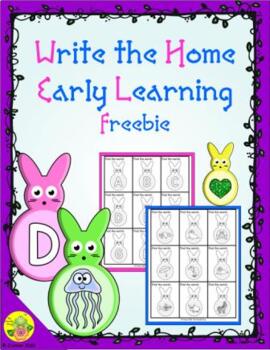 Preview of Spring Bunnies Early Learning Write the Home | Distance Learning