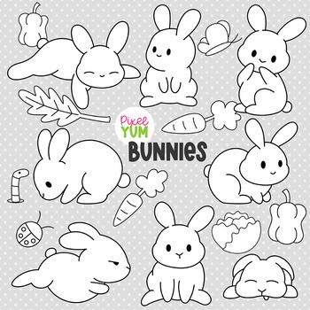 cute bunny rabbit clip art