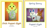 Spring Bunny Glyph and Chick Glyph Bundle