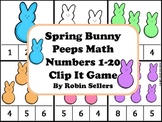 Spring: Bunny Peeps Math {Numbers 1-20 Clip It Game and Ma