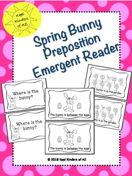 Preview of Spring Bunny Preposition Emergent Reader *Great for Grammar*