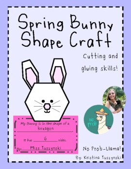 Preview of Spring Bunny Shape Craft (Cut & Paste)