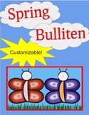 Spring Butterfly Bulliten