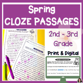 Spring CLOZE Reading Passages | MAZE Reading Comprehension