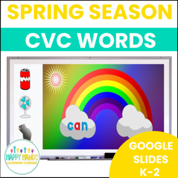 Preview of Spring CVC Words Phonics Activity 