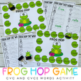 Spring CVC and CVCE Words Game - Short and Long Vowels Pra