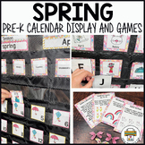 Spring Preschool Calendar Display and Games