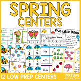Spring Centers Kindergarten Math and Literacy Activities