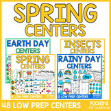 Spring Centers Kindergarten Math and Literacy Activities M