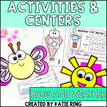Preview of Spring Centers and Activities - Insects, Weather, Living & Nonliving Things