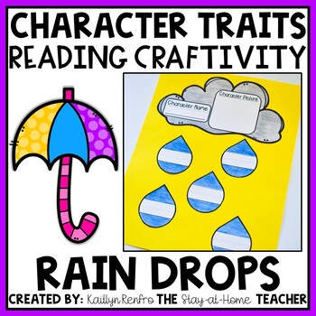 Preview of Spring Character Traits Reading Comprehension NO PREP Bulletin Board Craft