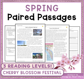 Preview of Spring (Cherry Blossom Festival): Reading Comprehension Paired Passages