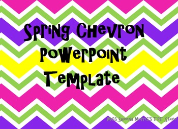 Preview of Spring Chevron PowerPoint Template