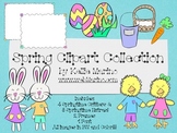 Spring Chicks and Bunny Clipart Collection