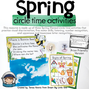 Preview of Spring Circle Time Activities for Preschool and Kindergarten