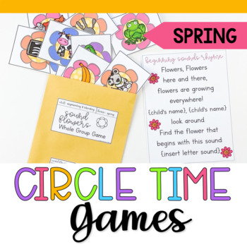 Preview of Spring Circle Time Games