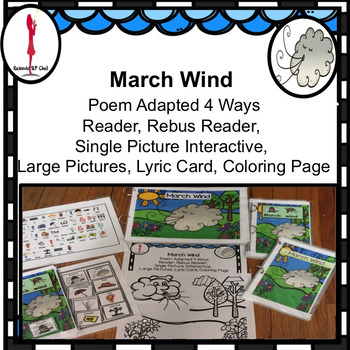 March Interactive, Spring Circle time Poem The March Wind Differentiated