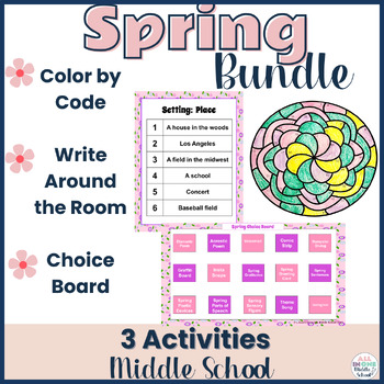 Preview of Spring Classroom Activities for Middle School - Bundle