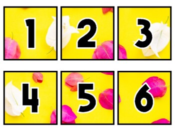 Preview of Spring Classroom Calendar Set, Bougainvillea Flowers #11Sheet Size: 8.5 by 11