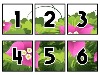 Preview of Spring Classroom Calendar Set, Bougainvillea Flowers #21Sheet Size: 8.5 by 11