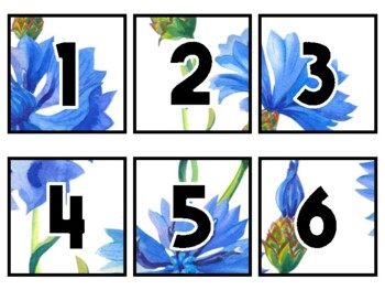 Preview of Spring Classroom Calendar Set, Cornflowers Calendar #3Sheet Size: 8.5 by 11