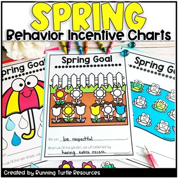 Preview of Spring Whole Class Reward System, Positive Behavior Management Incentive Charts