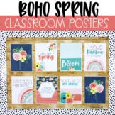 Spring Classroom Posters- Boho Rainbow Theme