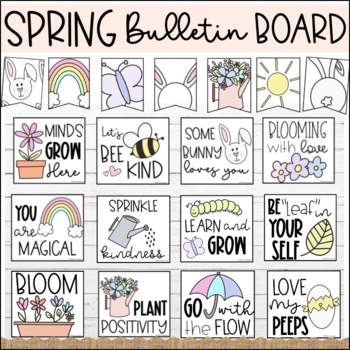 Preview of Spring Classroom Posters | Spring Bulletin Board Set