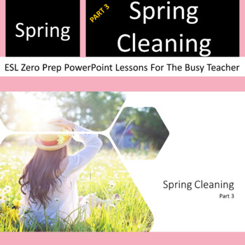 Preview of Spring Cleaning for ESL and Newcomers | Talk about Chores + Reading Questions