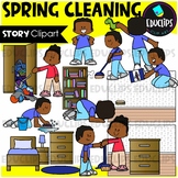 Spring Cleaning - Short Story Clip Art Set {Educlips Clipart}