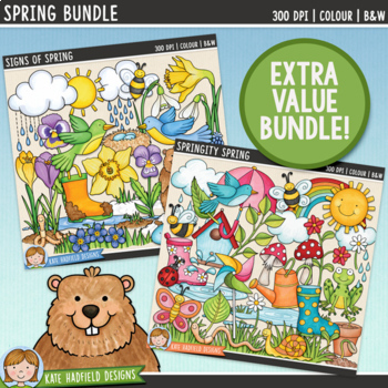 Preview of Spring Clip Art Bundle (Kate Hadfield Designs)