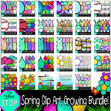 Spring Clip Art Bundle - Eggs, Baseball, Chicks, Rabbit Pa