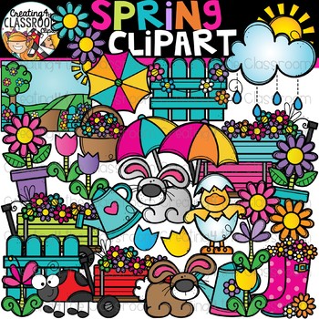 Preview of Spring Clipart {Seasons Clipart}