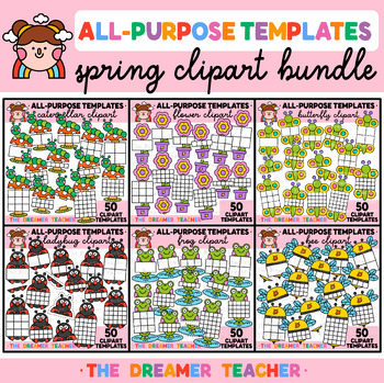 Preview of Spring Clipart Templates Bundle