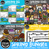 Spring Cliparts - Objects, Foods, Kids, Backgrounds, Page 