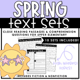 Spring Close Reading Text Sets & Comprehension | Upper Elementary
